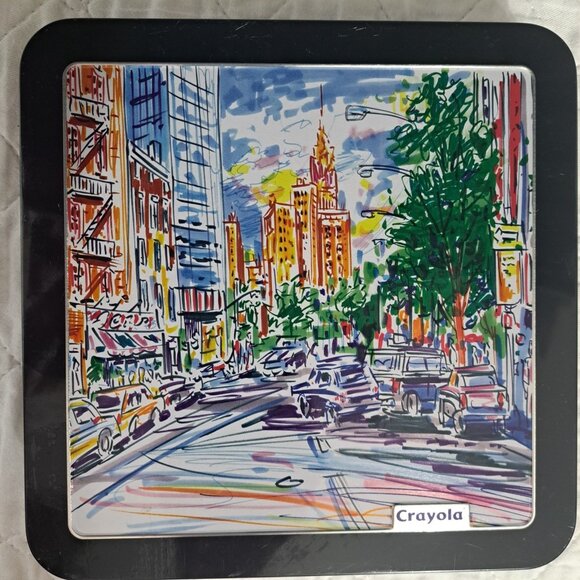 Crayola Signature Double Tip Brush and Detail Marker Set Complete w/Tin - Picture 1 of 5